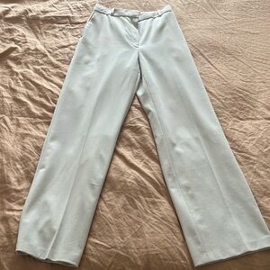 Aritzia - Babaton White Wool High-Waisted Trousers